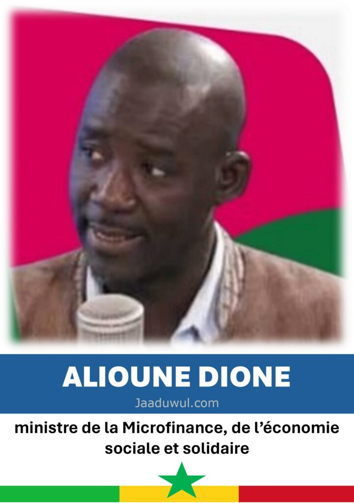 Alioune Dione, Ministre de la Microfinance, de l’économie sociale et solidaire