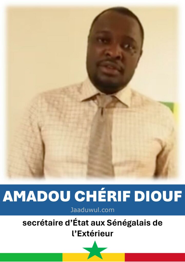 Amadou Chérif Diouf, Secrétaire d’État aux Sénégalais de l’Extérieur