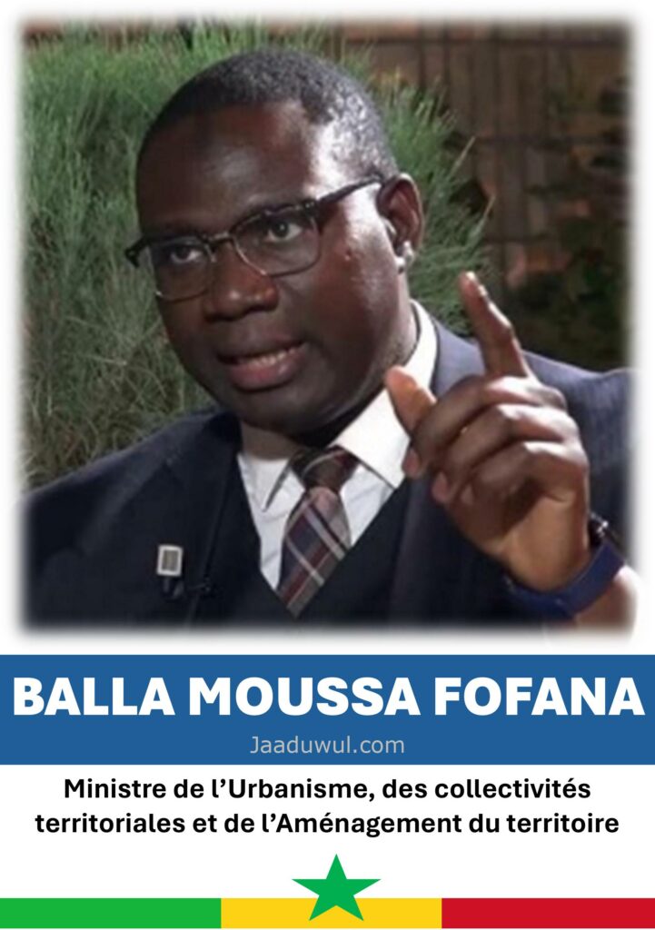 Balla Moussa Fofana, Ministre de l’Urbanisme, des collectivités territoriales et de l’Aménagement du territoire