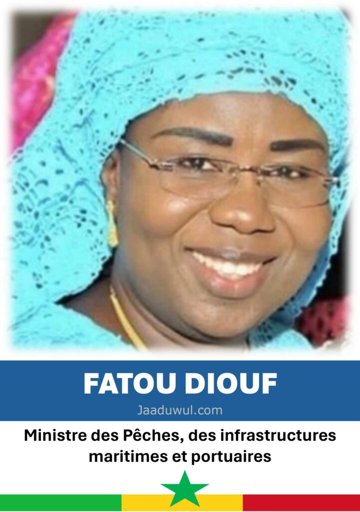 Fatou Diouf, Ministre des Pêches, des infrastructures maritimes et portuaires