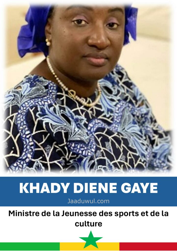 Khady Diene Gaye, Ministre de la Jeunesse des sports et de la culture