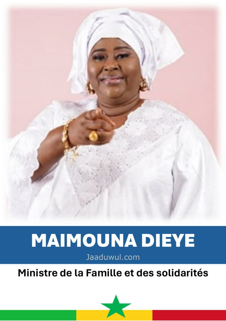 Maimouna Dieye, Ministre de la Famille et des solidarités