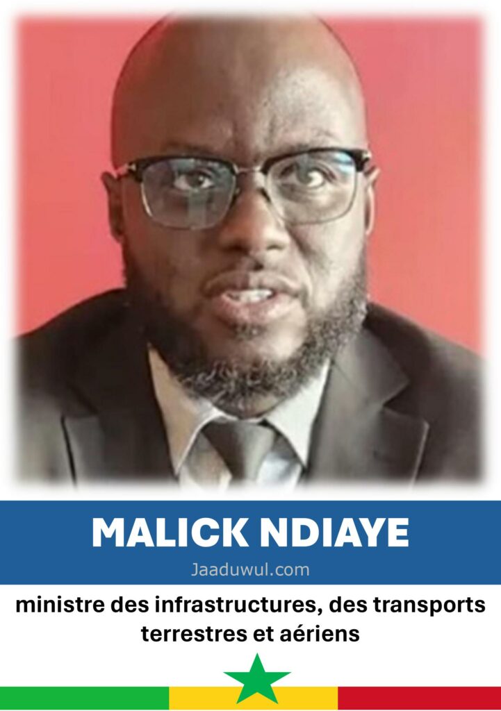 Malick Ndiaye, Ministre des infrastructures, des transports terrestres et aériens