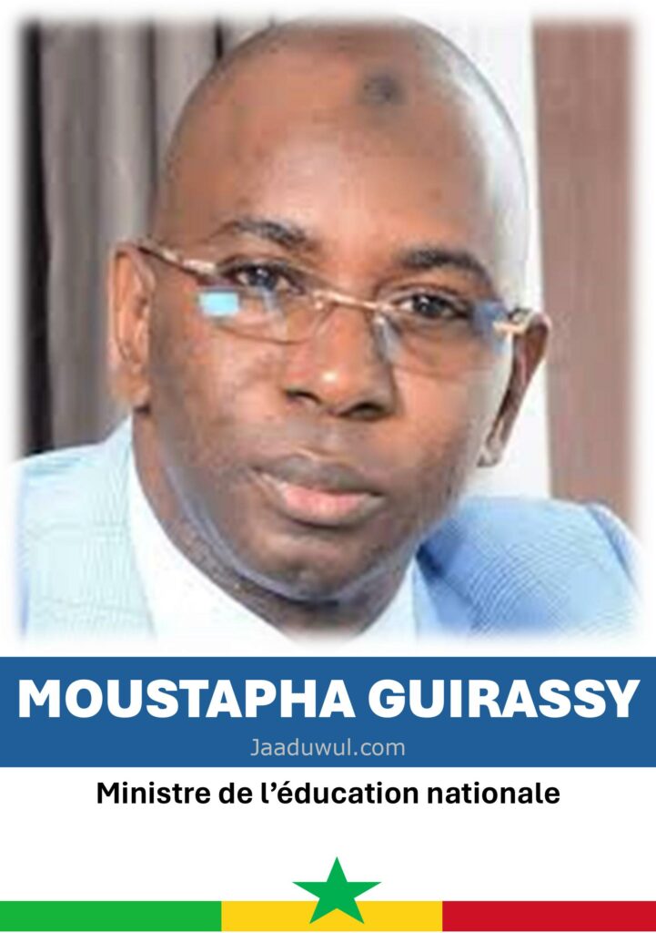 Moustapha Guirassy, Ministre de l’éducation nationale